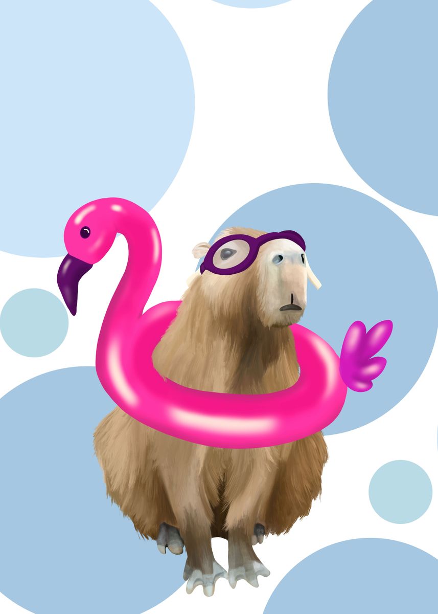 Capybaras Refreshing Pool Party Capybaras Refreshing Pool Party