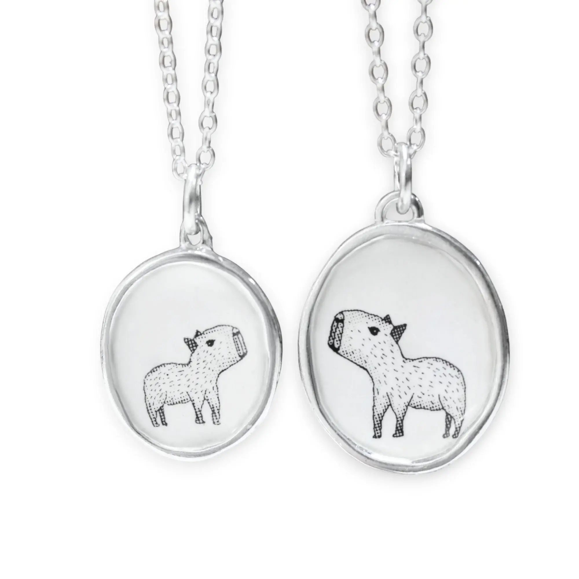 Adorn Yourself with Capybara Charm: Unique Rings, Necklaces, and More for Animal Enthusiasts! 3 necklaces keep a capybara close to your heart